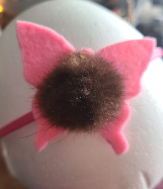 Pink Butterfly Sea Otter Puffle Headband